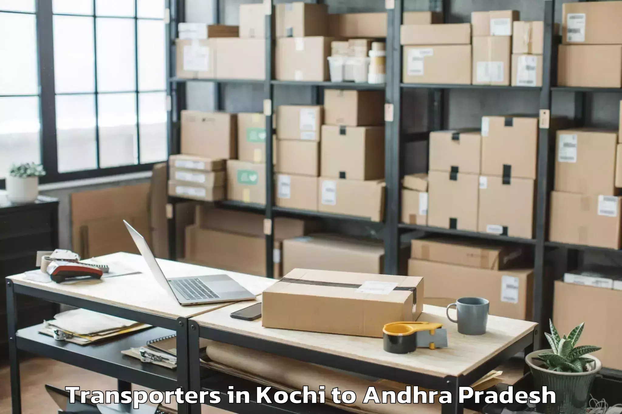 Top Kochi to Samarlakota Transporters Available